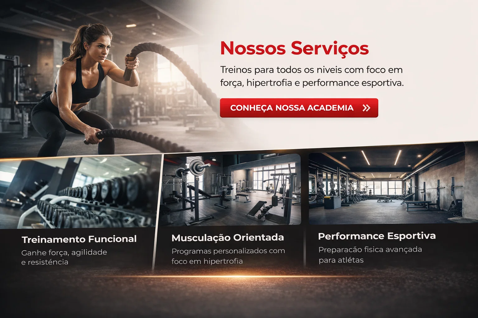 Imagem link para template gym